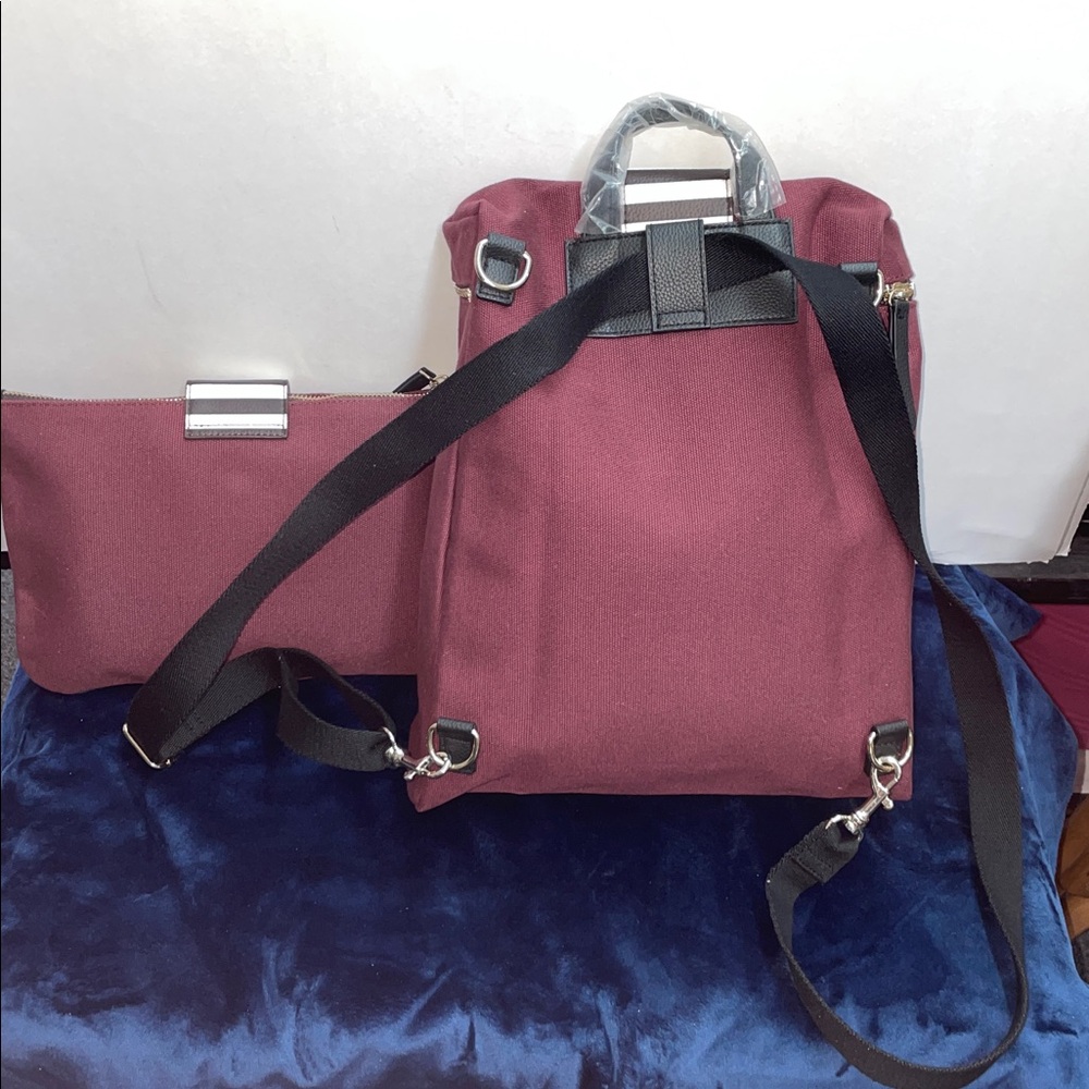 Henri Bendel Convertible Backpack W/Pouch - Picture 3 of 11